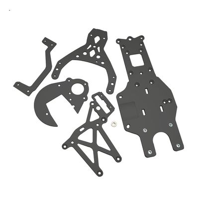 FLMLF Rc Car Engine Chassis Gear Fuel Tank Plate Rear Front Upper Metal Plate for 1/5 HPI ROFUN ROVAN KM Baja 5B 5T 5SC Parts (Grey)