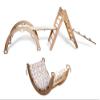 Montessori Climbing Set | Triangle Arch Two Ramp and Cushion | Wooden Jungle Gym Set | Montessori Triangle & Rocker Set with Ramp and Pillow | Indoor Playground with Rocker Cushion (Origami) view 1