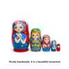 CEUMEA Sleek Nesting Dolls Nesting Dolls Set of 5 Pcs Russian Doll Handmade Decorations Matryoshka Nesting Dolls Suit Sleek Nesting Dolls view 3