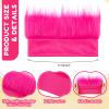 Luinabio Hairy Headband Fun Wig Crazy Hair Day Accessories Funny Hats Halloween Costumes Outfit Party Favor(Hot Pink,Simple) view 2