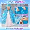 Frozen Toys for Girls-Princess Dress Up Set, 3 Lighting Mode Princess Cape, Music & Light Up Wand, Kids Makeup Kit, Wig, Mask, Gloves, Dress-up Accessories for Princess Cosplay Costume for Girl Age 3+ view 2