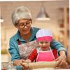 Pesoncarl Cooking Baking Kits, Kids Chef Costume Set Children Baking Apron with Pocket Toddler Cooking Hat Mitt Kit 4PCS view 3