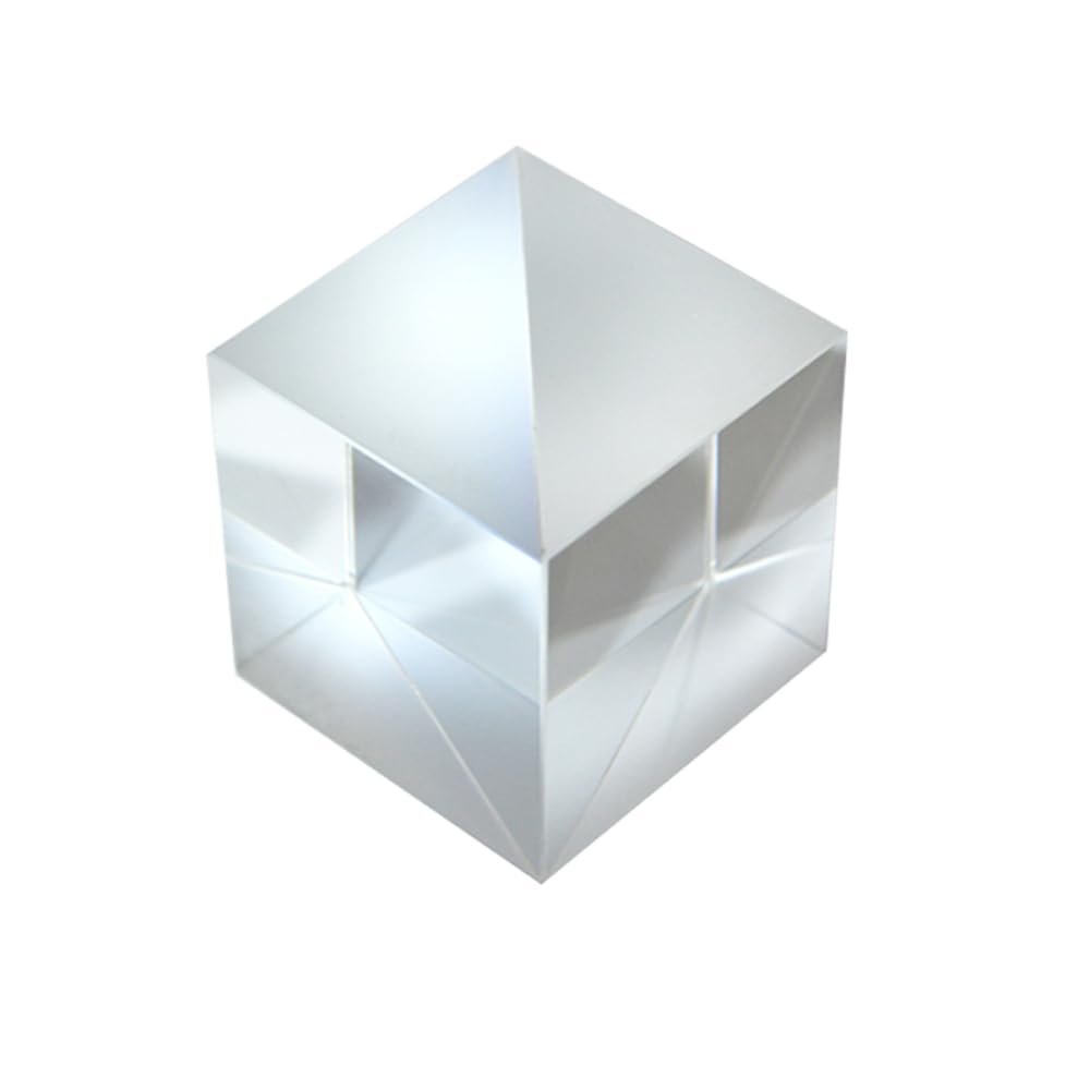 Glued Cube Prism, Optical Glass Plated Reflective Film, Visual Image Measurement Cube, Cube/Cuboid Prism - 1PCS (20 * 20 * 95mm, W*H*L)