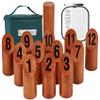SpexDarxs 12 Numbered Block Tossing Game, Wooden Throwing Set with Scoreboard & Carrying Bag, Outdoor Backyard Lawn Games for Teens Adults Family view 1