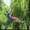 Trelines NA847131 Zip Line with Brake Green Black view 2