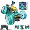Kids Toys Bat RC Car for Boys 4-7 - Cool Bat Monster Remote Control Crawler Toy 360 Flip Fast Stunt & 4WD Light Up Wheel - Fun Boy Gift Idea for Birthday Chirstmas Stuff Age 3 4 5 6 7 8 view 3