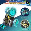 Kids Toys Bat RC Car for Boys 4-7 - Cool Bat Monster Remote Control Crawler Toy 360 Flip Fast Stunt & 4WD Light Up Wheel - Fun Boy Gift Idea for Birthday Chirstmas Stuff Age 3 4 5 6 7 8 view 4