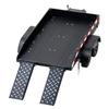 TCRC Full Metal Truck Trailer with Simulated Reflective Stickers for 1/16 1/18 1/24 RC Crawler Car Upgrades,Black view 3