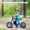 mufsceku 36V Electric Kid Dirt Bike,Off Road Mini Motorcycle,350W Motor Rocket Motorcycle Speed Up to 25 MPH,10 Inch Tires Dirt Bike,Mini Off Road Electric Vehicles Blue view 2