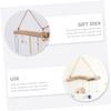 RRULNVGYQ Jewelry Hanger Key Hanger Mounted Jewelry Holders Wall Mounted Clothes Hanger Trinket Shelf Jewelry Storage Hooks Shelf Decor Hooks for Keys Key Rack Wood Nordic Ledge/828 view 2