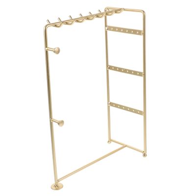 RRULNVGYQ Earring Organizer Rack Jewelry Stands Necklace Display Tower Jewelry Rack Earring Hanger Necklaces Show Rack Tabletop Jewelry Holder Wrought Iron Accessories Earrings/755