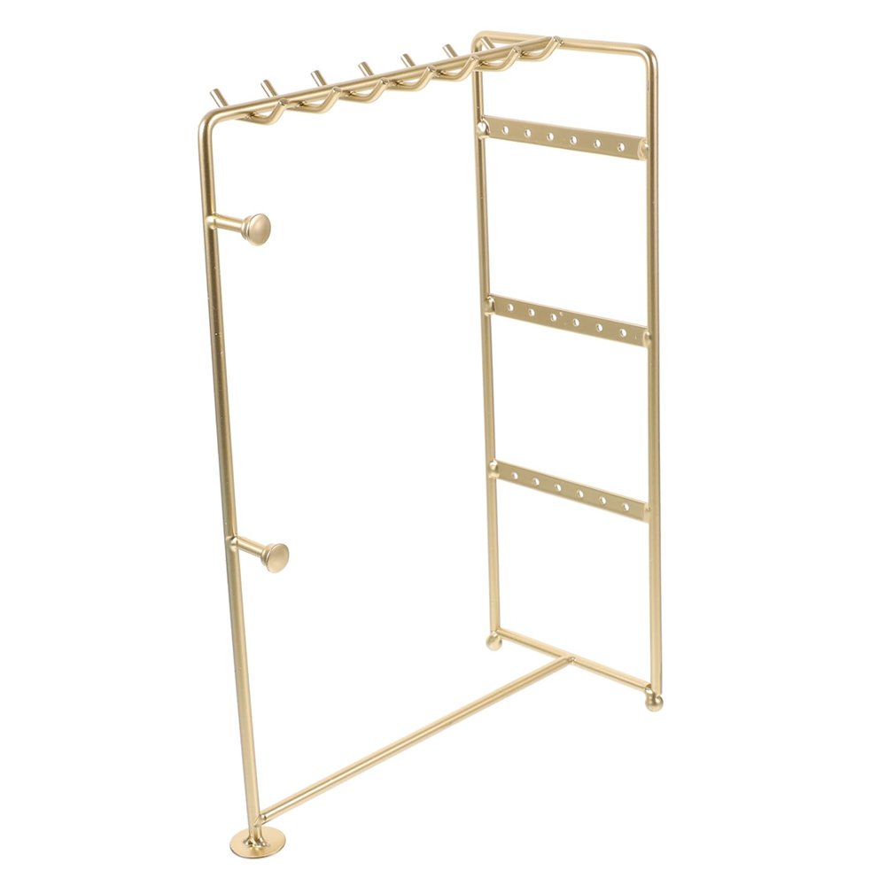 RRULNVGYQ Earring Organizer Rack Jewelry Stands Necklace Display Tower Jewelry Rack Earring Hanger Necklaces Show Rack Tabletop Jewelry Holder Wrought Iron Accessories Earrings/755