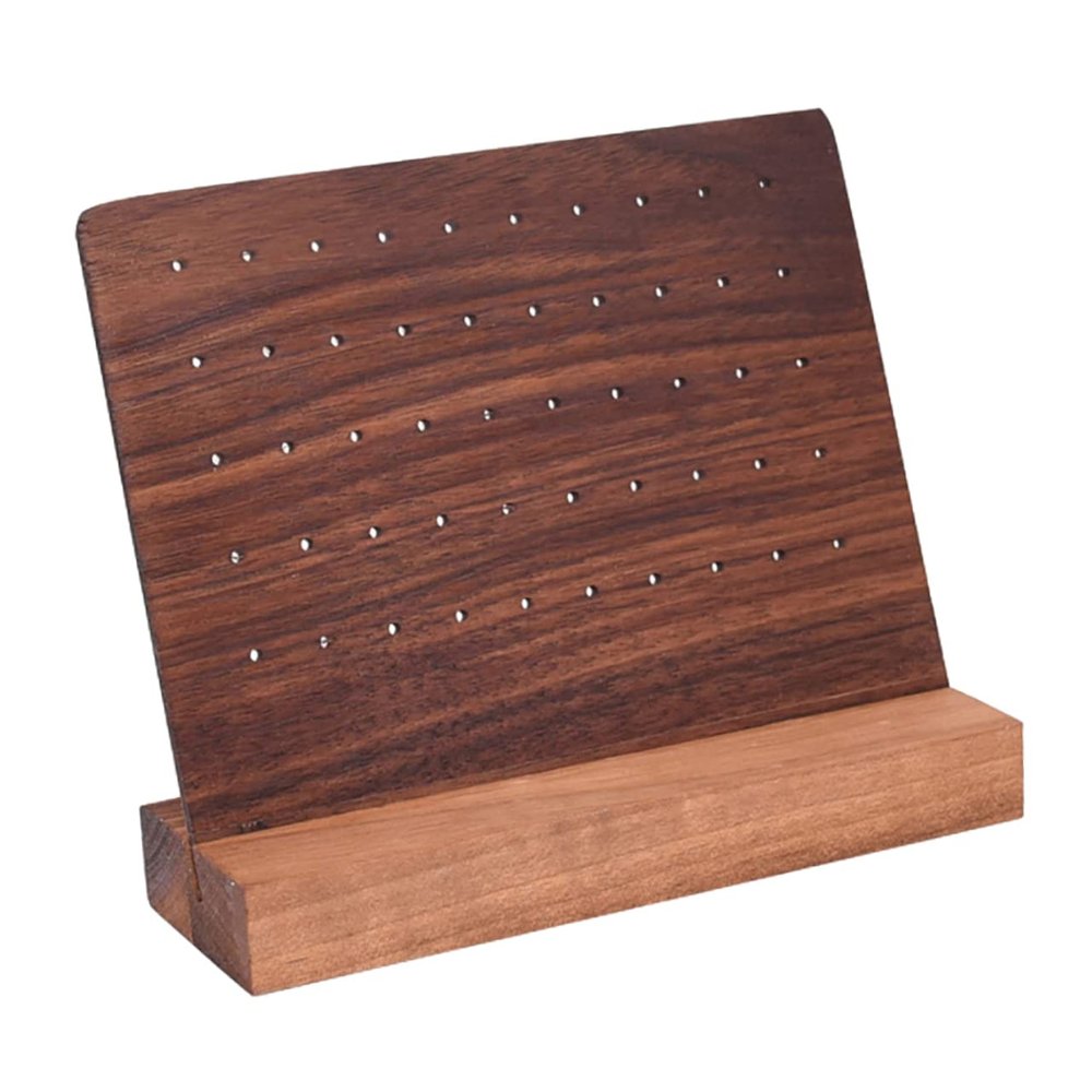 RRULNVGYQ 1 Pc 56 Earring Display Stand Earring Holder Ear Studs Display Board Jewelry Display Props Ear Studs Rack Bracelet Stand Display Shelf Jewelry Holder Earrings Stud Holder Wooden/830