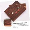 RRULNVGYQ 1 Pc 56 Earring Display Stand Earring Holder Ear Studs Display Board Jewelry Display Props Ear Studs Rack Bracelet Stand Display Shelf Jewelry Holder Earrings Stud Holder Wooden/830 view 3