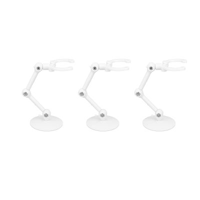 10 Set Action Figure Holders Home Decoration Assembly Excellent Stability Multifunctional Figure Model Stand (White)