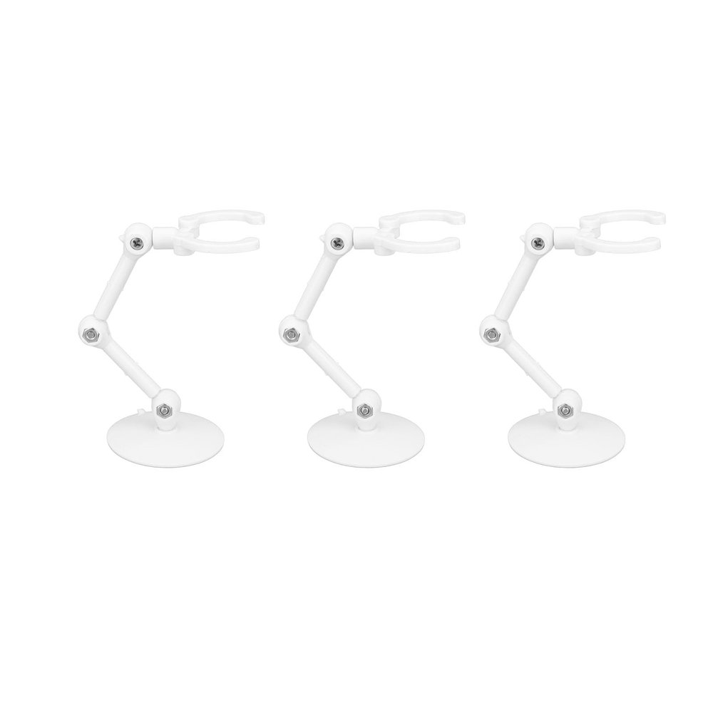 10 Set Action Figure Holders Home Decoration Assembly Excellent Stability Multifunctional Figure Model Stand (White)