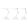 10 Set Action Figure Holders Home Decoration Assembly Excellent Stability Multifunctional Figure Model Stand (White) view 2
