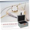 RRULNVGYQ Box Wooden Storage Box Jewelry Sundries Storage Case Trinket Case Earring Storage Case Flannel Decorate Multifunction/718 view 2