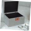 RRULNVGYQ Box Wooden Storage Box Jewelry Sundries Storage Case Trinket Case Earring Storage Case Flannel Decorate Multifunction/718 view 3