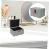 RRULNVGYQ Box Wooden Storage Box Jewelry Sundries Storage Case Trinket Case Earring Storage Case Flannel Decorate Multifunction/718 view 4