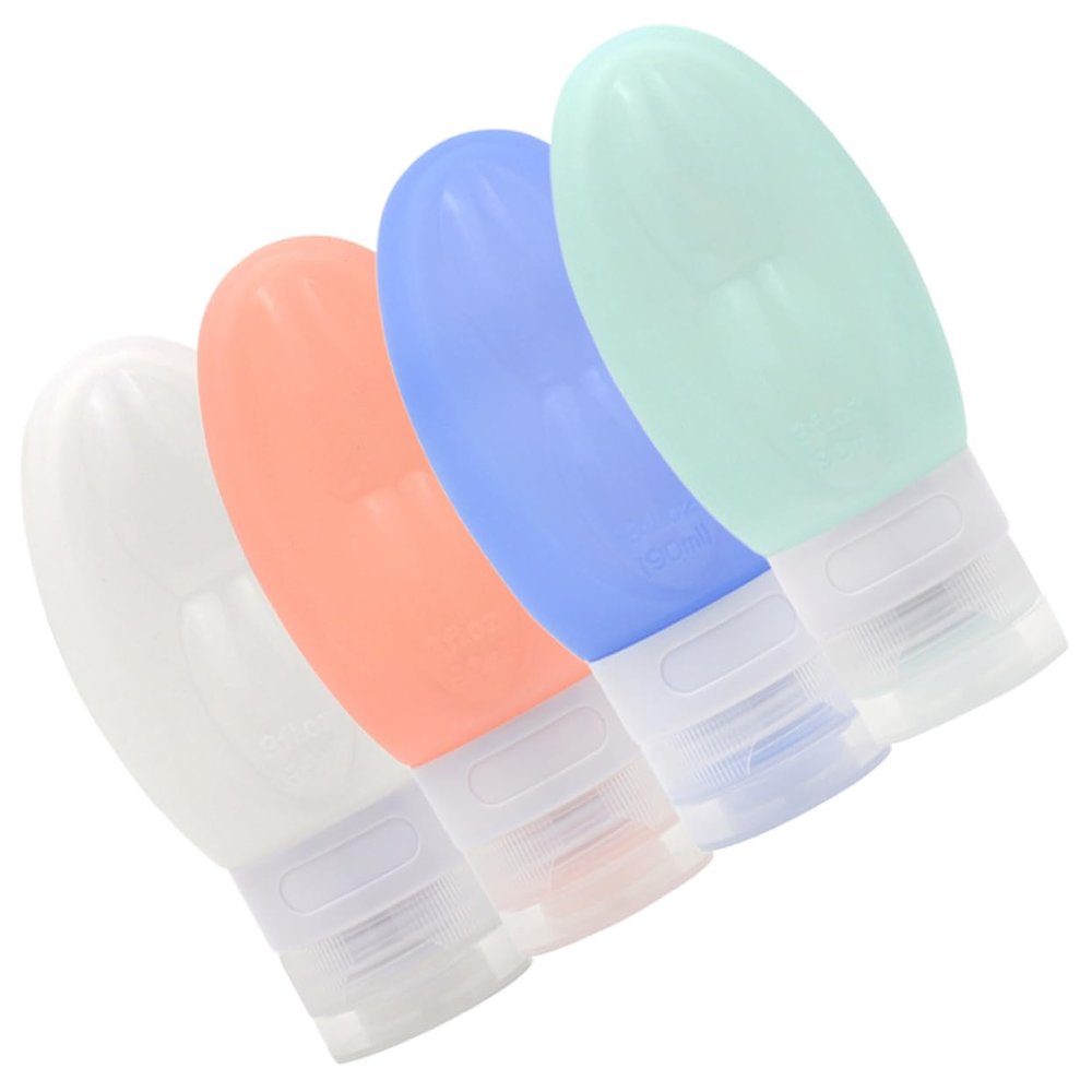 RRULNVGYQ Travel Lotion Bottles 4pcs Bottle Travel Bottles Portable Toiletry Container Shampoo Travel Hand Cream Leak Proof Travel Containers Travel Essentials Small Travel Containers/1088