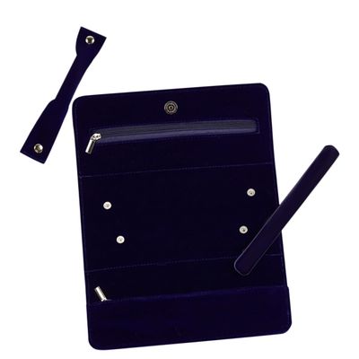 RRULNVGYQ Roll Small Travel Jewelry Organizer Travel Jewelry Storage Bag Traveling Jewellery Travel Jewelry Organizer Bag Necklace Travel Organizer Foldable Suede Bracelet Bag Miss/802