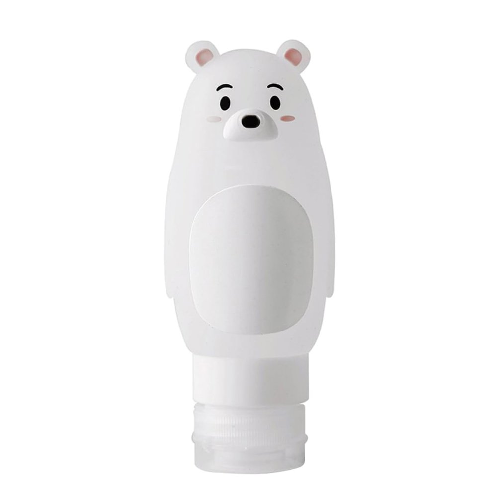 1 Set 3pcs Cartoon Shower Gel Bottle Portable Shampooer Refillable Shower Gel Bottles Liquid Dispenser Shampoo Dispenser Sample Bottles Daily Use Silicone Bottle Travel/1090