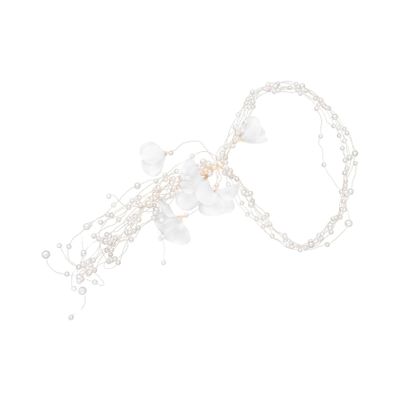 RRULNVGYQ Flower Tassel Wreath Wedding Garland Pearl Bridal Headpiece Hair Ribbons for Bandana Headband Floral Headpieces Crystal Headpiece Hair Ties Bride Wreath The Flowers Pearl/968