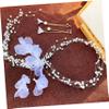 RRULNVGYQ Flower Tassel Wreath Wedding Garland Pearl Bridal Headpiece Hair Ribbons for Bandana Headband Floral Headpieces Crystal Headpiece Hair Ties Bride Wreath The Flowers Pearl/968 view 4