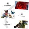 RRULNVGYQ 1pc Christmas Antler Headband Deer Antler Flower Headband Christmas Flower Headwear Christmas Floral Hair Hoop Antler Deer Headband Xmas Elf Headpiece Wreath Princess Child Pvc/957 view 3
