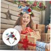 RRULNVGYQ 1pc Christmas Antler Headband Deer Antler Flower Headband Christmas Flower Headwear Christmas Floral Hair Hoop Antler Deer Headband Xmas Elf Headpiece Wreath Princess Child Pvc/957 view 4