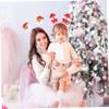 RRULNVGYQ 8pcs Christmas Plush Headband Christmas Headband Snowman Festival Decoration Hairband Christmas Santa Claus Headband Xmas Tree Headband Head Band Issue Card Fabric Aldult Child Red/954 view 2