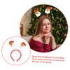 RRULNVGYQ 8pcs Christmas Plush Headband Christmas Headband Snowman Festival Decoration Hairband Christmas Santa Claus Headband Xmas Tree Headband Head Band Issue Card Fabric Aldult Child Red/954 view 3
