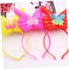 RRULNVGYQ 4 Pcs Colorful Headband Hair Bands Head Band Hair Pin Glowing Hair Hoops Party Headdress Glow Hair Accessories Party Glowing Headband Glowing Headdress Luminous Hairbands/985 view 2