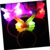RRULNVGYQ 4 Pcs Colorful Headband Hair Bands Head Band Hair Pin Glowing Hair Hoops Party Headdress Glow Hair Accessories Party Glowing Headband Glowing Headdress Luminous Hairbands/985 view 3