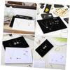 RRULNVGYQ 6pcs Jewelry Box Pad Ring Display Sponge Mat Jewelry Display Tray Inserts Jewelry Drawer Insert Velvet Jewelry Trays Ring Display Tray Jewelry Supplies Pack Earrings/772 view 3