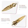 RRULNVGYQ 5pcs Demon Pestle Buckle Hanging Vajra Tool Multi-use Vajra Pendant Buddhist Collection Necklace Religion Pendant Small Vajra Decor Antique Vajra Charms Mini Decor Tibet Key Brass/1009 view 3