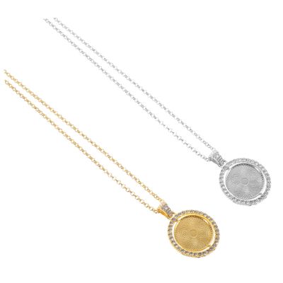RRULNVGYQ 2pcs Sublimation Necklace Jewlery Necklaces A Necklace Sublimation Blanks for Jewelry Making Bezel Blanks for Jewelry Sublimation Blank Disc Blank Heat Transfer Decoration Charm Cd/990