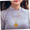 RRULNVGYQ 2pcs Sublimation Necklace Jewlery Necklaces A Necklace Sublimation Blanks for Jewelry Making Bezel Blanks for Jewelry Sublimation Blank Disc Blank Heat Transfer Decoration Charm Cd/990 view 4