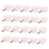RRULNVGYQ 20pcs Stone Heart Pendant Mixed Charms Jewelry Decor Diy Charm Heart Shaped Gemstone Love Shape Pendants Necklace Stone Heat Shaped Charms Heart-shaped Alloy Pink Accessories/1058 view 1