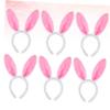 RRULNVGYQ 6pcs Hair Hoops Stuffed for Adults Stuffed Bunnies Rabbit Ear Headdress White Headband Pink Bunny Ears Stuffed Bunny Plush Stuffed Bunny Rabbit Tail Ribbon Miss Rabbit Ears/1066 view 3