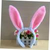 RRULNVGYQ 6pcs Hair Hoops Stuffed for Adults Stuffed Bunnies Rabbit Ear Headdress White Headband Pink Bunny Ears Stuffed Bunny Plush Stuffed Bunny Rabbit Tail Ribbon Miss Rabbit Ears/1066 view 4