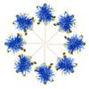 30 PCS Foil Firework Cupcake Toppers Happy Birthday Star Cupcake Picks Sparkle Tinsel Drink Stirrers Cocktail Fruit Toothpicks for Valentine's Day Wedding Birthday Party Decorations Supplies Blue view 3