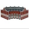 Bachmann Trains - Five-Bay Roundhouse with Nickel Silver E-Z Track - HO Scale view 1