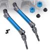 2 Pieces RC Car Front CVD Threepiece Drive Shaft Parts Accessories Suitable for Traxxas Slash (Blue) view 2