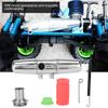 18001P Upgrade Aluminum Alloy Dual Exhaust Link Pipe for HPI Savage 4.6/5.9 1/8 Nitro RC Car, High Temperature Resistant Lightweight Exhaust Accessory view 4