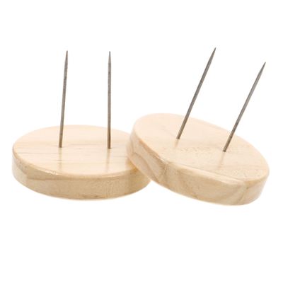 Alipis 2pcs Wooden Doll Display Stand Base for Clay Dolls Lightweight and Portable Simple Design for Organizing and Showcasing Collectibles