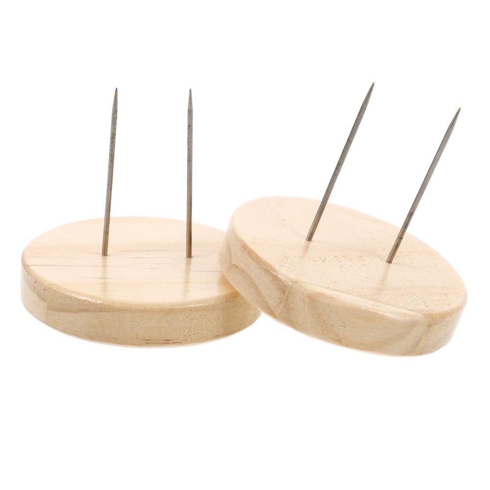 Alipis 2pcs Wooden Doll Display Stand Base for Clay Dolls Lightweight and Portable Simple Design for Organizing and Showcasing Collectibles