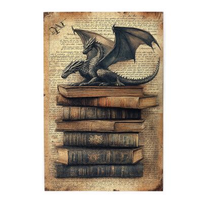 MA6GE8DE Flying Dragon Ancient Book 1000 Piece Puzzle for Adults,Whimsical Jigsaw Pieces,Challenging Brain Exercise,Retro Styles Flying Dragon & Book Wooden Puzzles 1000 Piece,Stress Relieving Puzzle