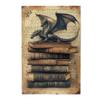 MA6GE8DE Flying Dragon Ancient Book 1000 Piece Puzzle for Adults,Whimsical Jigsaw Pieces,Challenging Brain Exercise,Retro Styles Flying Dragon & Book Wooden Puzzles 1000 Piece,Stress Relieving Puzzle view 1